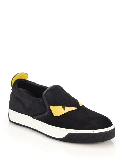 wearing fendi high top sneakers|fendi monster slip on sneakers.